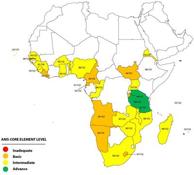 Gaps in the implementation of national core elements for sustainable antimicrobial use in the WHO-African region